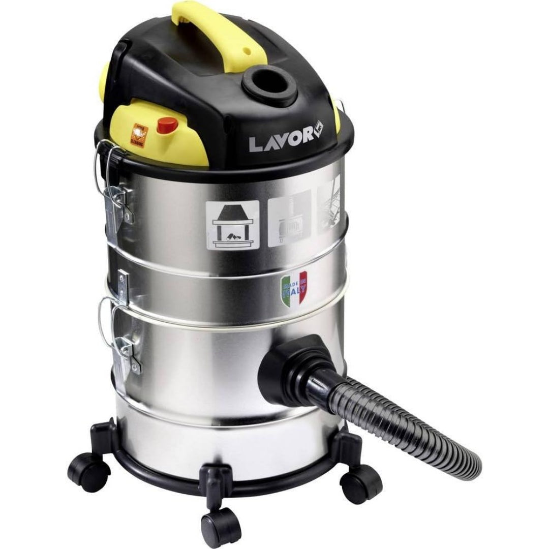 Aspirateur mixte associant la collecte de l'eau et des poussieres au coloris gris et noir