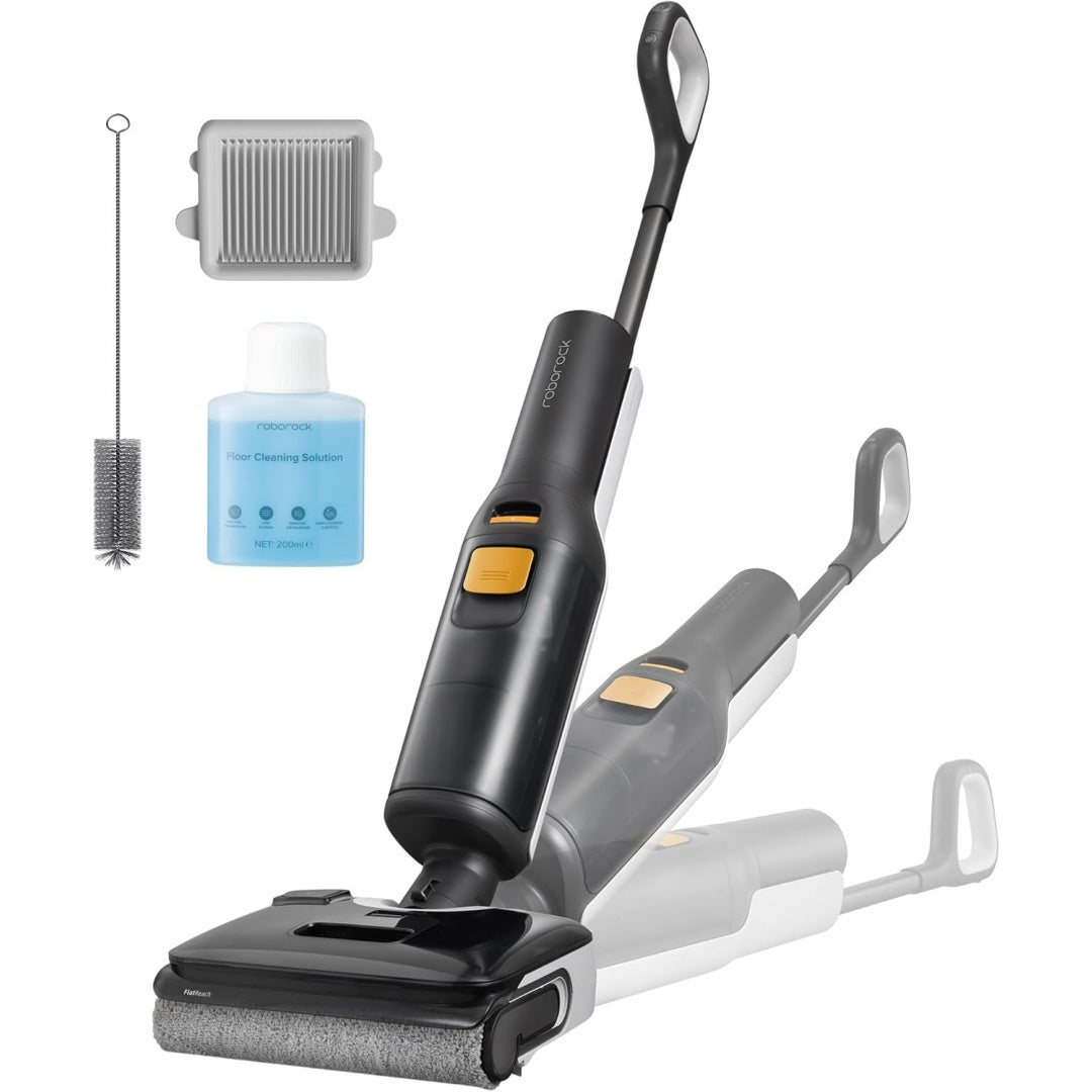 Balai laveur alliant une brosse anti emmelement et le lavage des sols