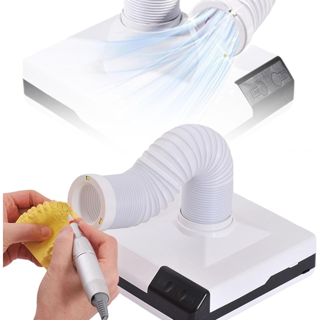 Aspirateur a main associant une aspiration a main au coloris blanc et gris