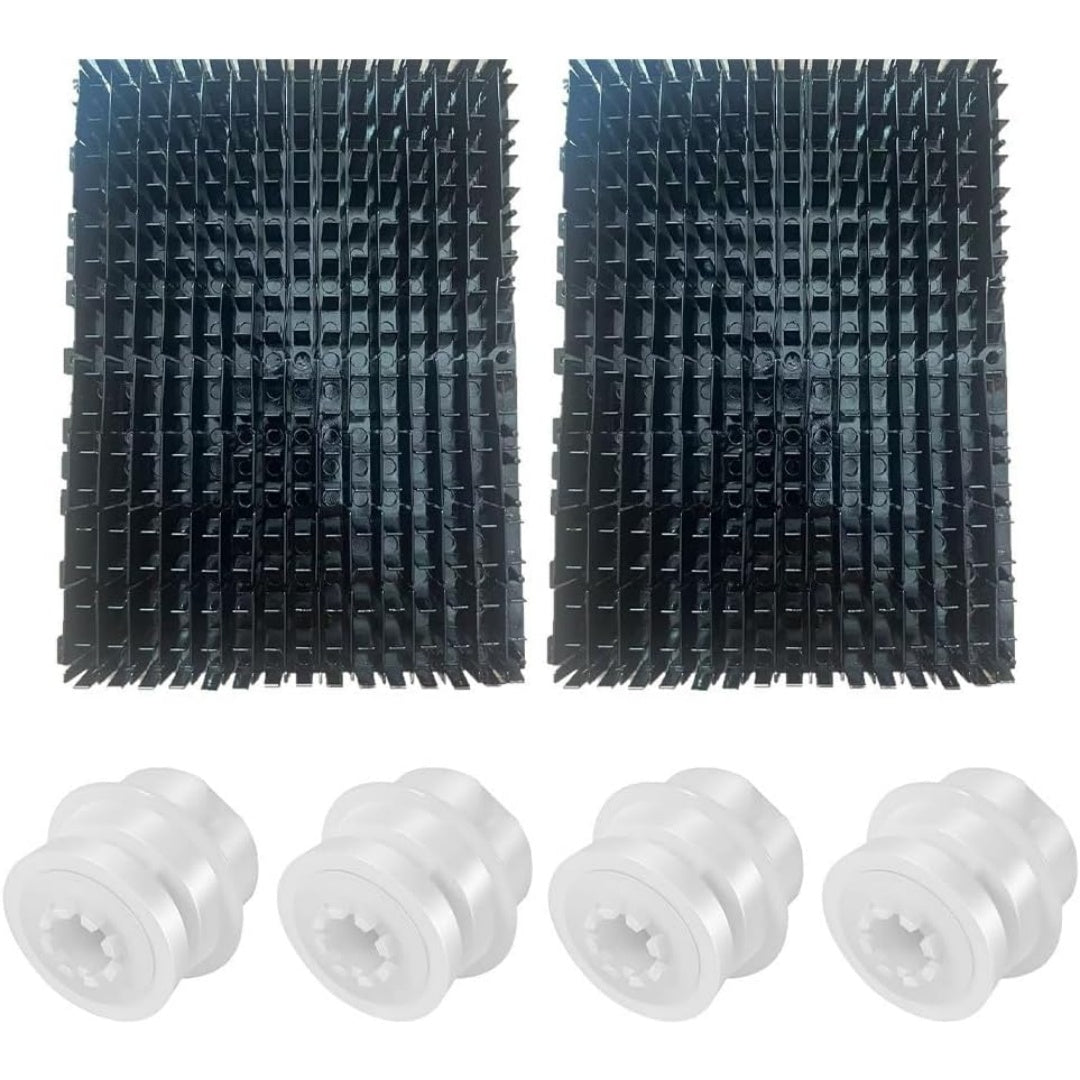 Brosse de rechange associant le remplacement de la brosse au coloris noir et gris