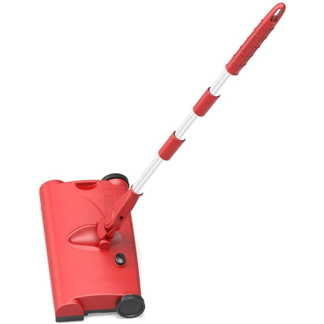 Aspirateur a main associant une alimentation rechargeable au coloris rouge