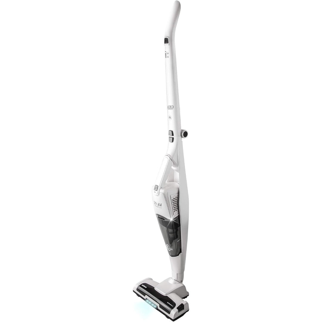 Aspirateur au format balai proposant une tension annoncee de 29,6 V