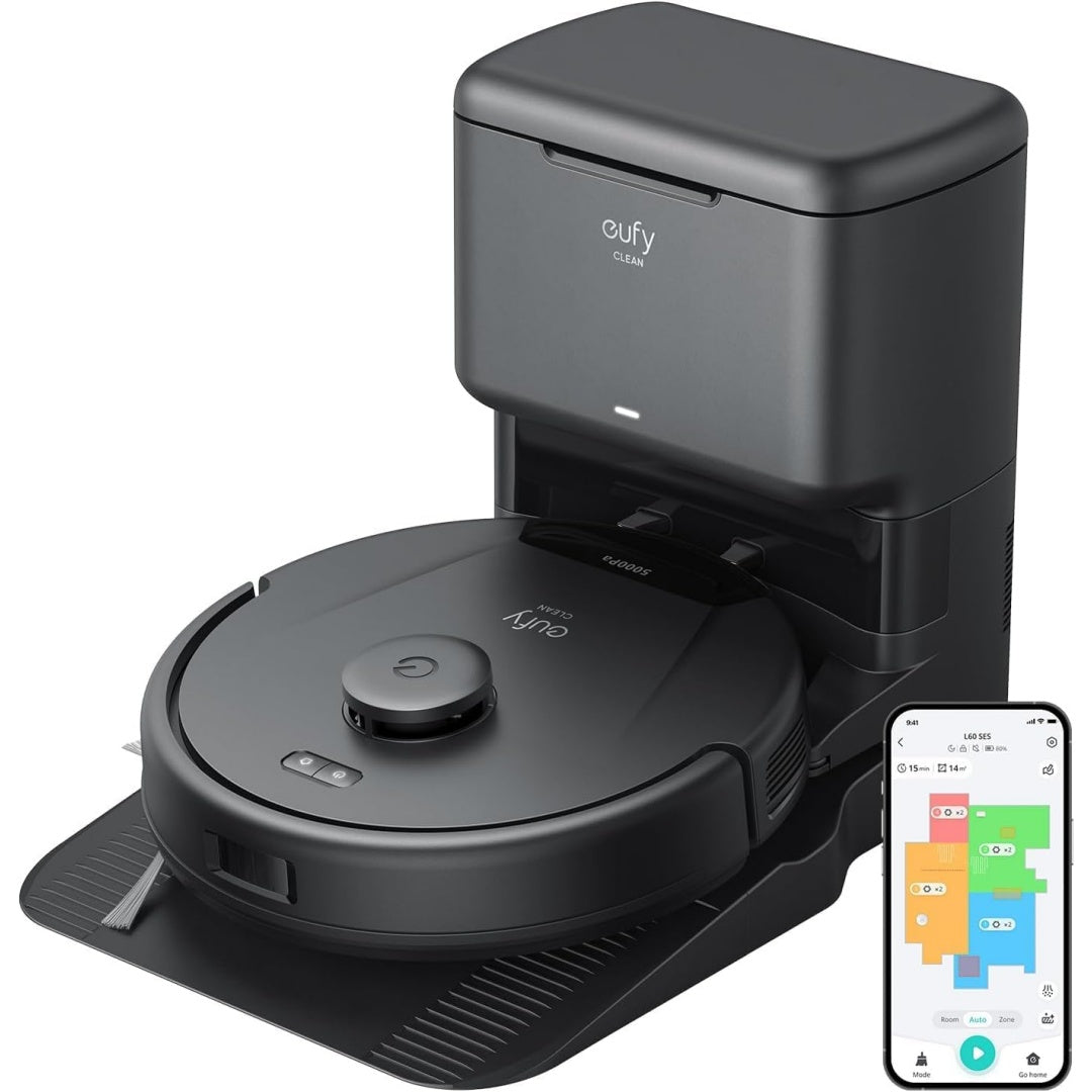 Robot de nettoyage des sols avec une navigation laser et un reglage par application