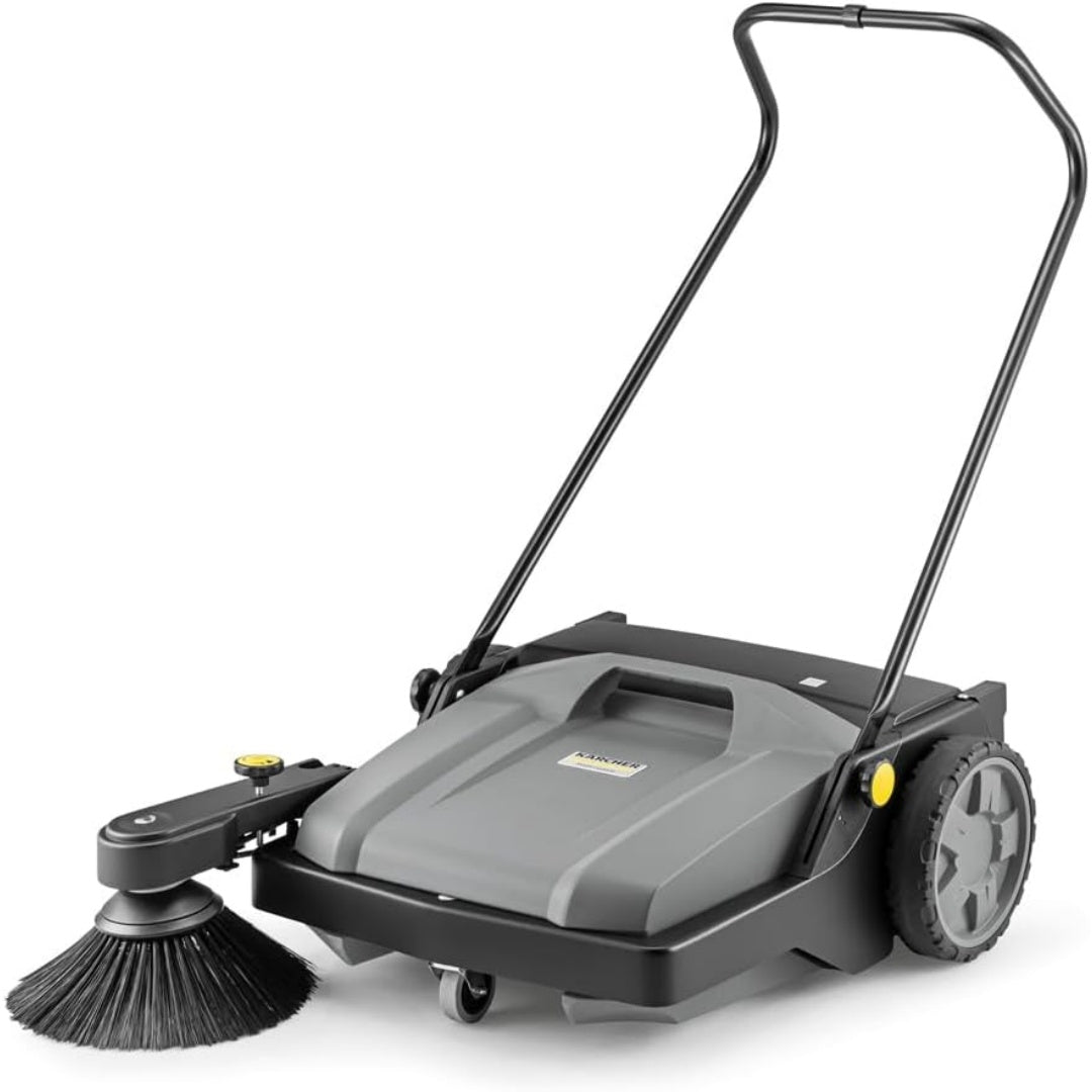 Aspirateur balai, coloris gris et blanc, avec la collecte de la poussiere