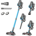 Aspirateur balai, coloris gris, avec la collecte des poils