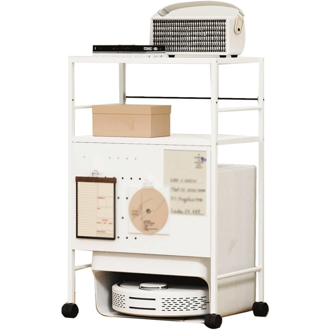 Ce meuble de rangement combine le vidage automatique et l'organisation des objets
