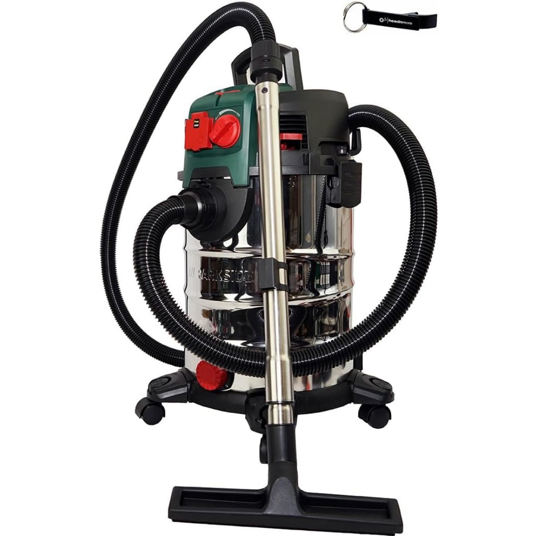 Aspirateur mixte avec une prise en main par poignee et des dimensions annoncees de 55 x 10 x 15 mm