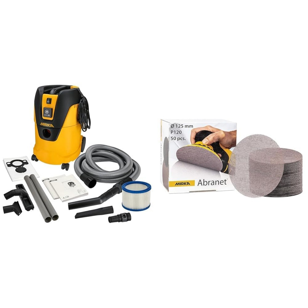 Accessoire de poncage associant une contenance annoncee de 25 l et la collecte sans sac