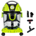 Aspirateur a cuve associant une filtration des particules fines et la collecte de l'eau et des poussieres