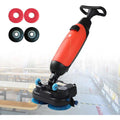 Ce nettoyeur de sols associe le lavage des sols et un mouvement rotatif