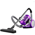Aspirateur de sol sur roues associant le nettoyage des bords au coloris gris et blanc