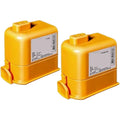 Batterie de remplacement avec une capacite annoncee de 8000 mAh, coloris jaune et orange