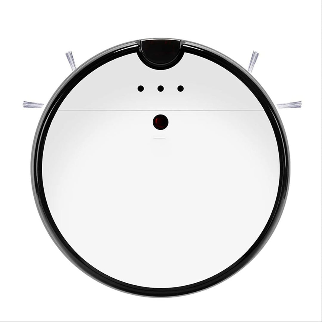 Aspirateur robotise avec la collecte de la poussiere, coloris blanc