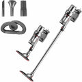 Aspirateur a main integrant une separation cyclonique et une filtration des particules fines