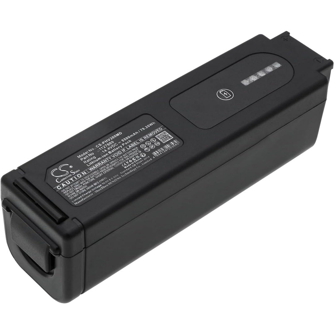 Batterie rechargeable avec une technologie lithium ion, coloris noir et gris