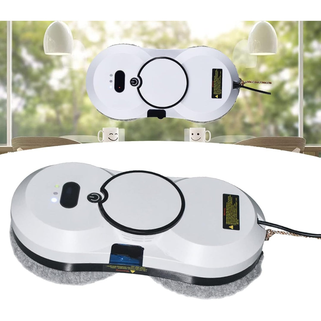 Robot nettoyeur de fenetres proposant une commande a distance