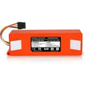 Bloc batterie rechargeable associant une alimentation de l'appareil compatible au coloris orange et rouge