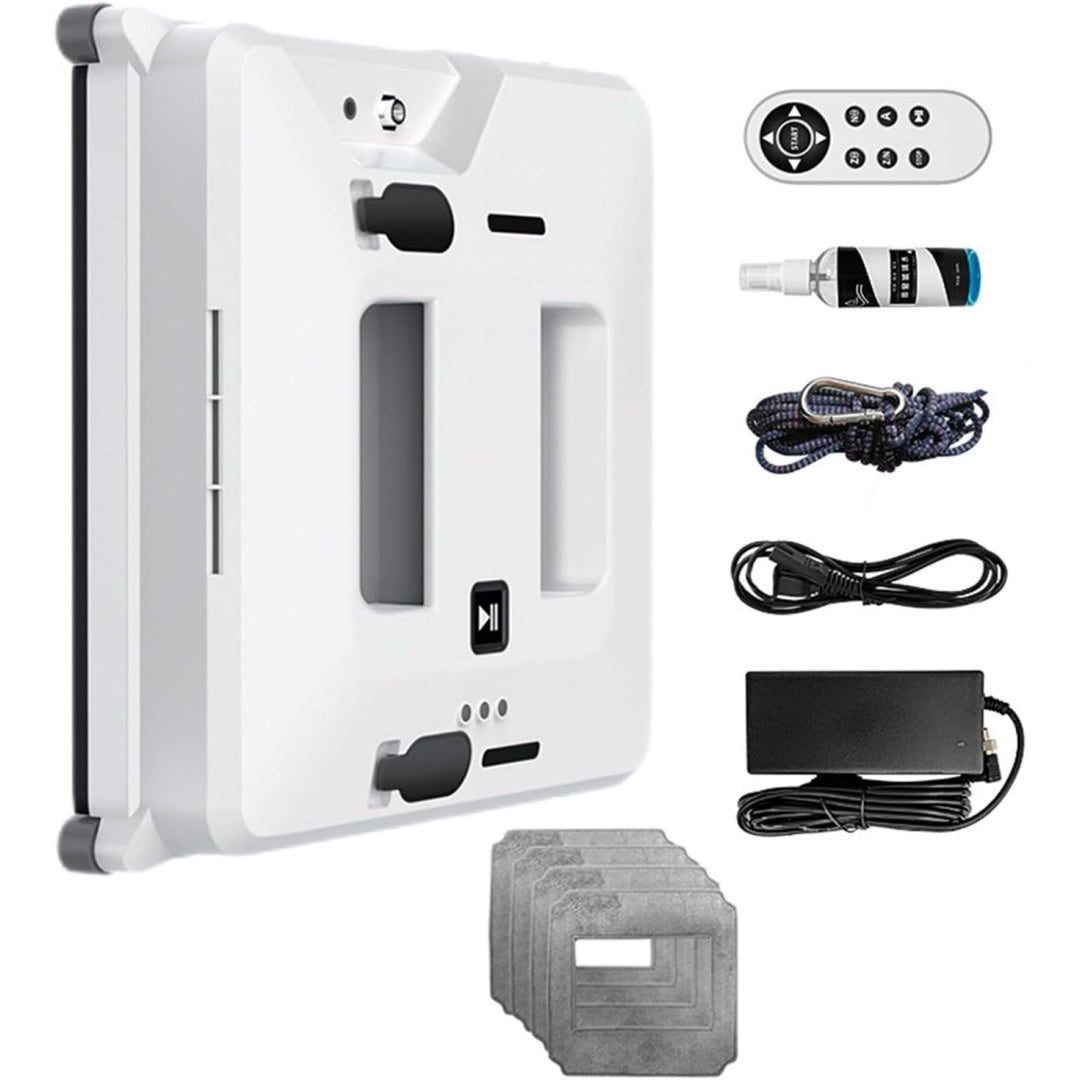 Robot nettoyeur de fenetres offrant le nettoyage des surfaces vitrees