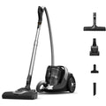Aspirateur traineau alliant une prise en main par poignee et des elements metalliques
