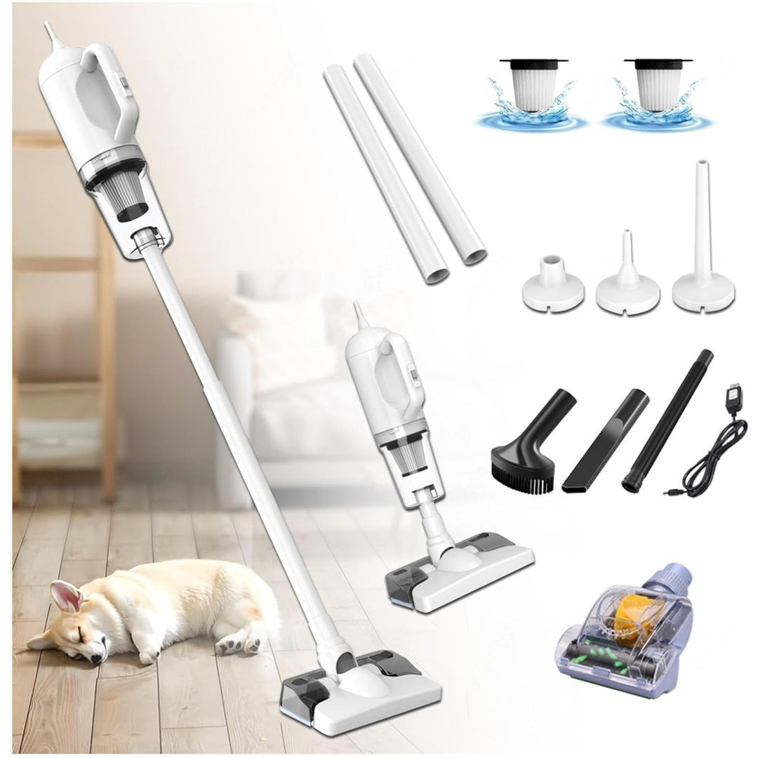 Aspirateur vertical avec un format compact et la collecte de la poussiere