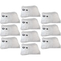 Lot de 50 sacs de collecte avec une surface en microfibre, coloris blanc et gris