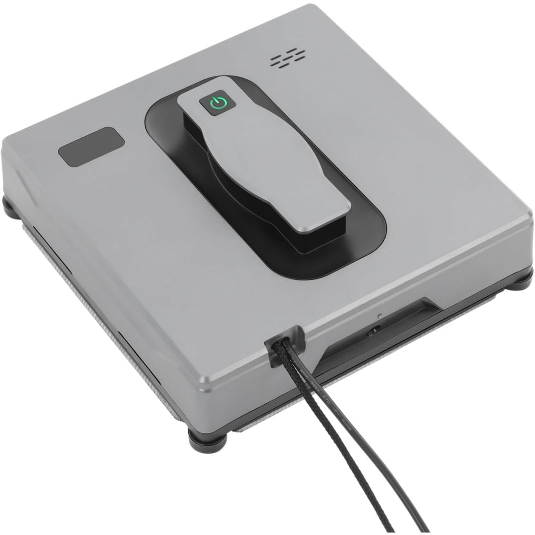 Robot pour surfaces vitrees, coloris gris, avec une utilisation sans fil