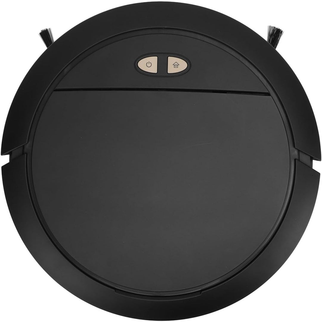 Robot de nettoyage des sols, coloris noir et gris, avec la collecte de la poussiere