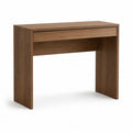 Bureau classique avec tiroir en panneaux de particules finition noyer rectangulaire 100 x 50 x 75 cm