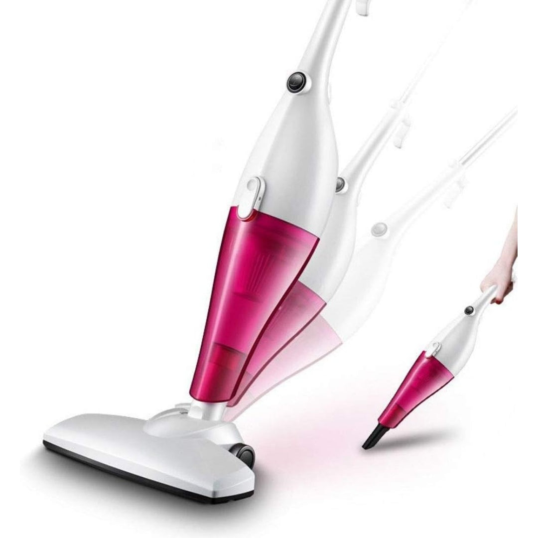 Cet aspirateur a main associe une alimentation rechargeable et une aspiration a main