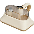 Aspirateur a main, coloris beige, avec une prise en main par poignee