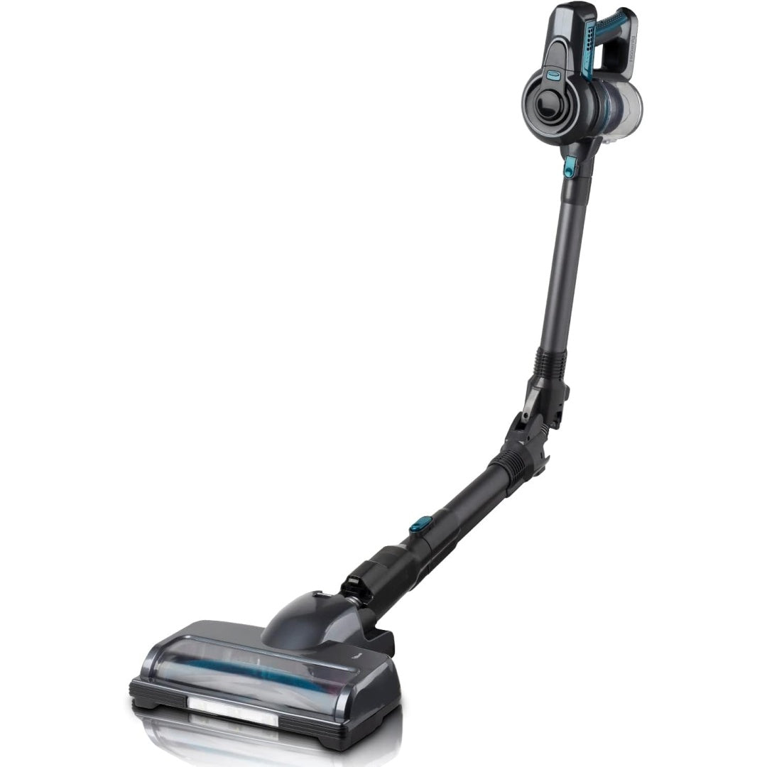 Balai aspirant avec une technologie lithium ion, coloris gris et noir