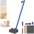 Aspirateur pour liquides et poussieres, coloris gris et beige, avec le nettoyage du rouleau