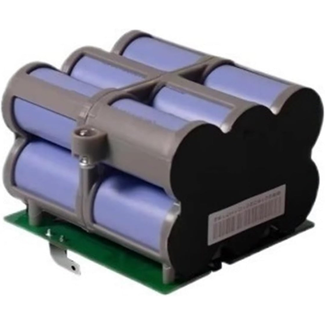 Batterie rechargeable avec une tension annoncee de 21,6 V, coloris violet