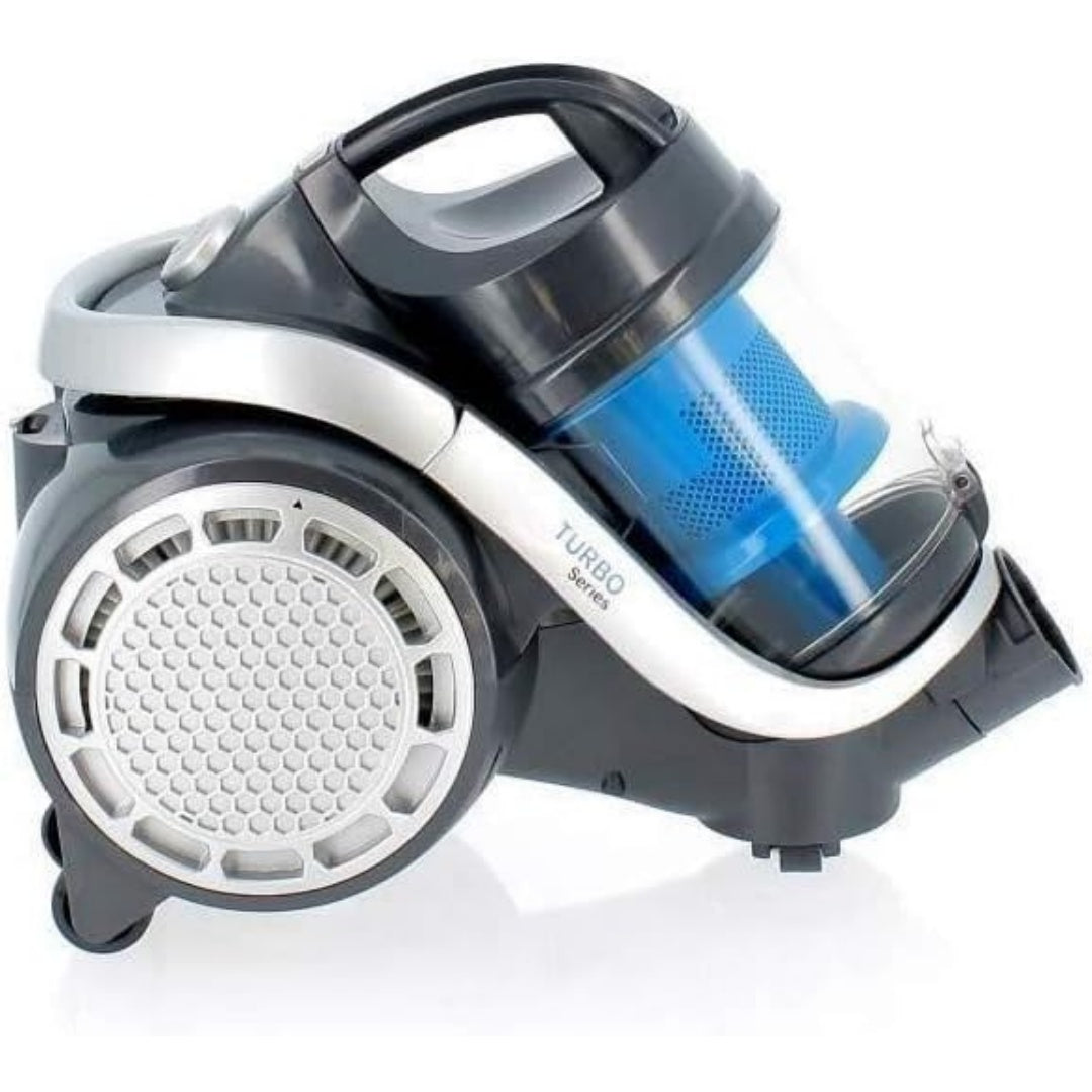 Aspirateur de sol sur roues, coloris bleu, avec la collecte de la poussiere