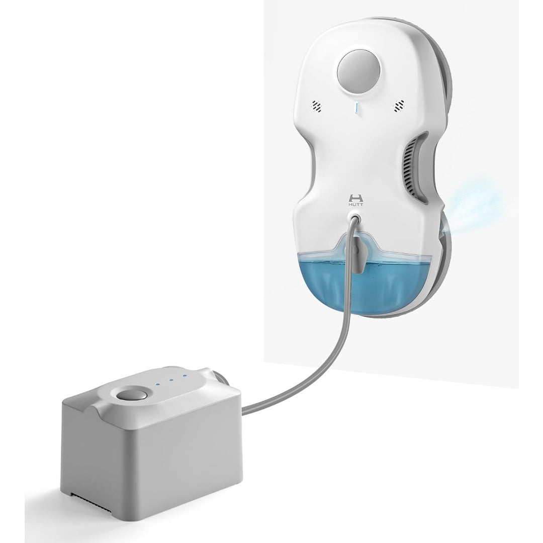 Robot lave vitres avec une commande a distance, coloris gris et blanc