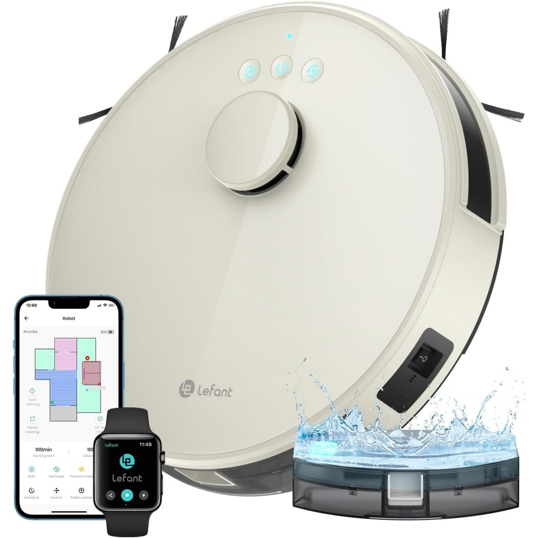 Robot aspirant autonome alliant la collecte des poils et une capacite annoncee de 4000 mAh