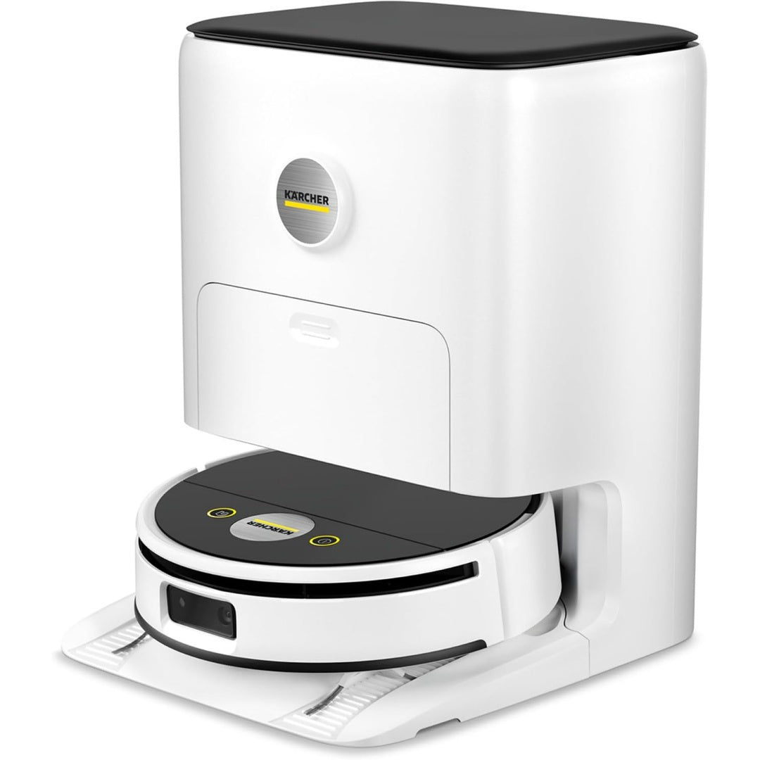 Ensemble robot et station de lavage offrant le nettoyage automatise des sols