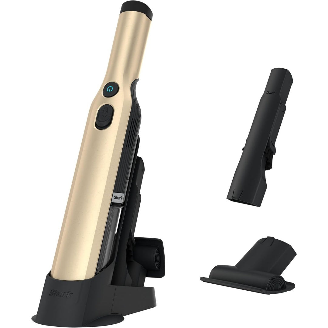 Aspirateur a main integrant une aspiration a main et la collecte des petits dechets