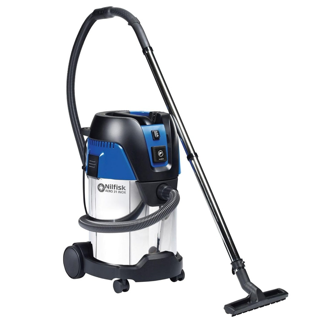 Aspirateur de sol sur roues integrant des elements lavables et l'entretien des sols