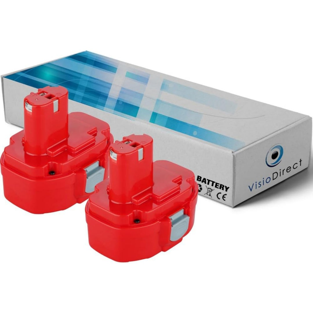 Lot de 2 batteries rechargeables offrant une tension annoncee de 14.4 V